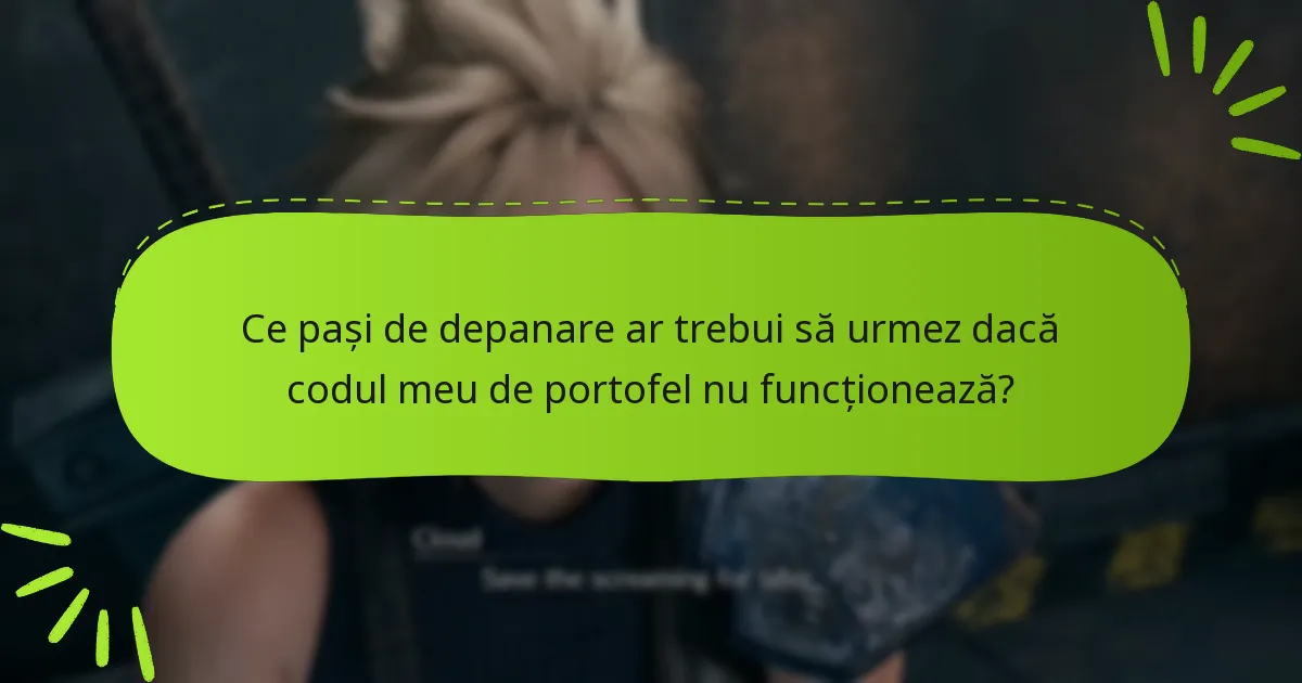 De unde pot obține coduri de portofel pentru Final Fantasy VII Remake?